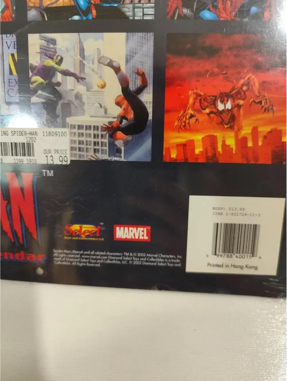 Vintage Spider-Man 2003 Calendar New Factory Sealed